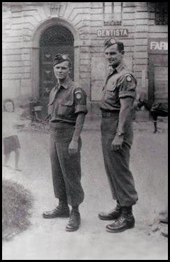 George Fotovich and George Rajner in Italy